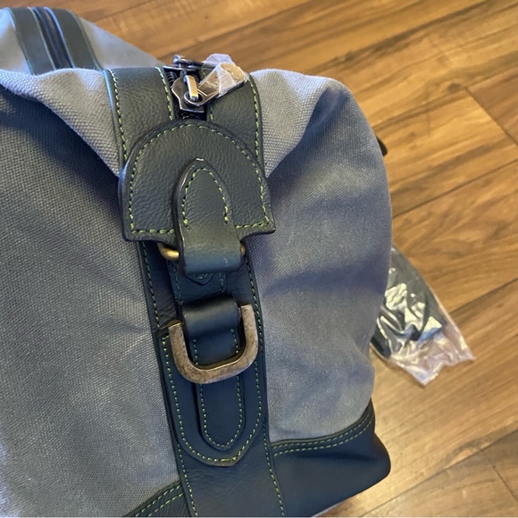 Links & Kings Canvas And Leather Duffle Bag 23”x13”x9” - Picture 7 of 10